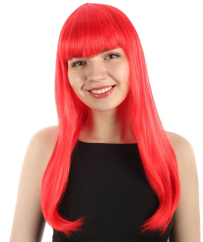 Womens Long Bob Wigs Collections |  Fancy Party Event Ready Halloween Wigs | Premium Breathable Capless Cap