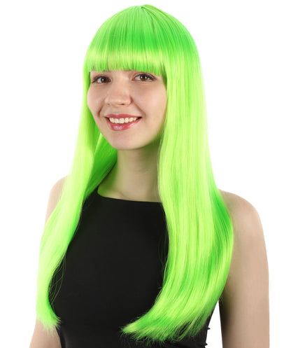 Womens Long Bob Wigs Collections |  Fancy Party Event Ready Halloween Wigs | Premium Breathable Capless Cap