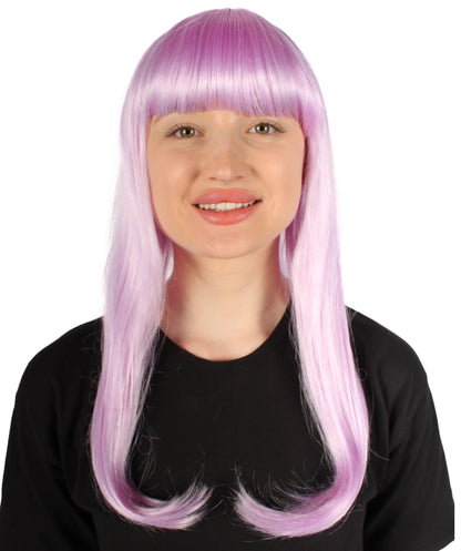 Womens Long Bob Wigs Collections |  Fancy Party Event Ready Halloween Wigs | Premium Breathable Capless Cap