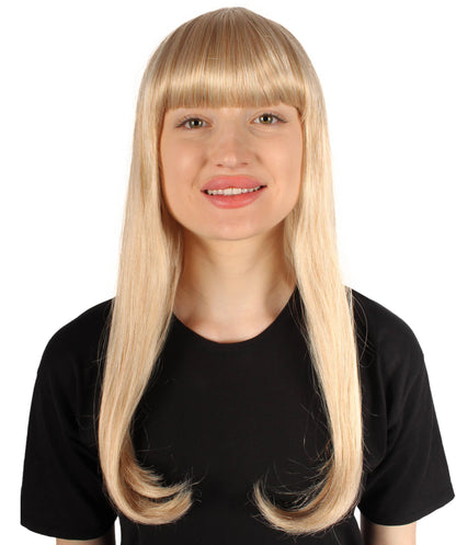 Womens Long Bob Wigs Collections |  Fancy Party Event Ready Halloween Wigs | Premium Breathable Capless Cap