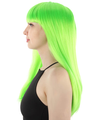 Womens Long Bob Wigs Collections |  Fancy Party Event Ready Halloween Wigs | Premium Breathable Capless Cap