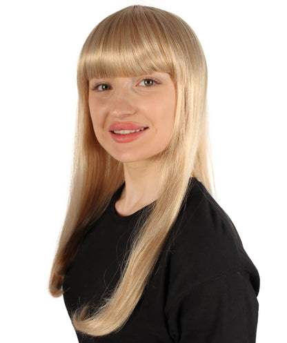 Womens Long Bob Wigs Collections |  Fancy Party Event Ready Halloween Wigs | Premium Breathable Capless Cap