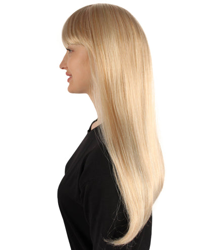 Womens Long Bob Wigs Collections |  Fancy Party Event Ready Halloween Wigs | Premium Breathable Capless Cap