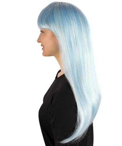 Womens Long Bob Wigs Collections |  Fancy Party Event Ready Halloween Wigs | Premium Breathable Capless Cap