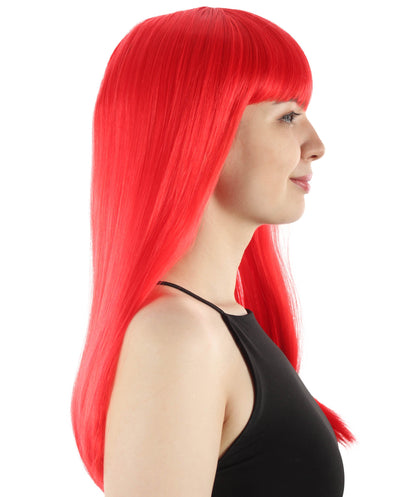 Womens Long Bob Wigs Collections |  Fancy Party Event Ready Halloween Wigs | Premium Breathable Capless Cap