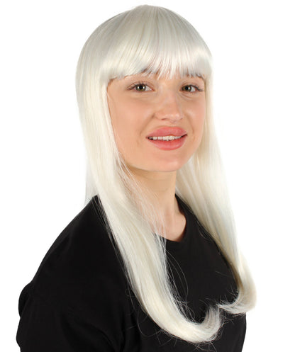 Womens Long Bob Wigs Collections |  Fancy Party Event Ready Halloween Wigs | Premium Breathable Capless Cap