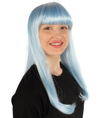 Womens Long Bob Wigs Collections |  Fancy Party Event Ready Halloween Wigs | Premium Breathable Capless Cap