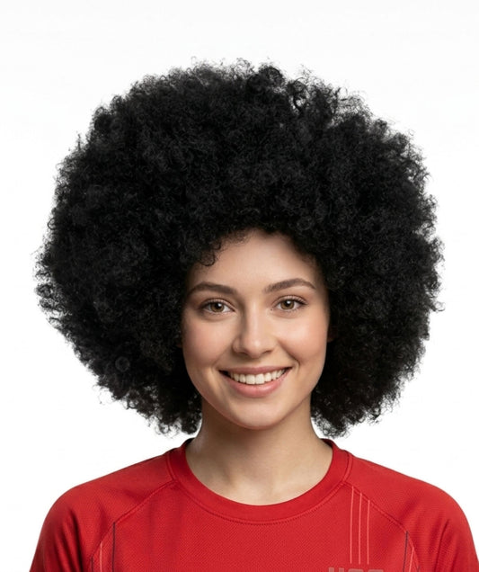 Women Disco Afro Wig | Black Super Size Jumbo Wig
