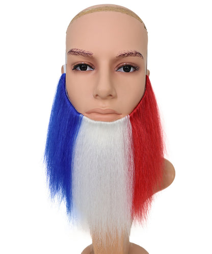 France Flag Red White & Black Beard