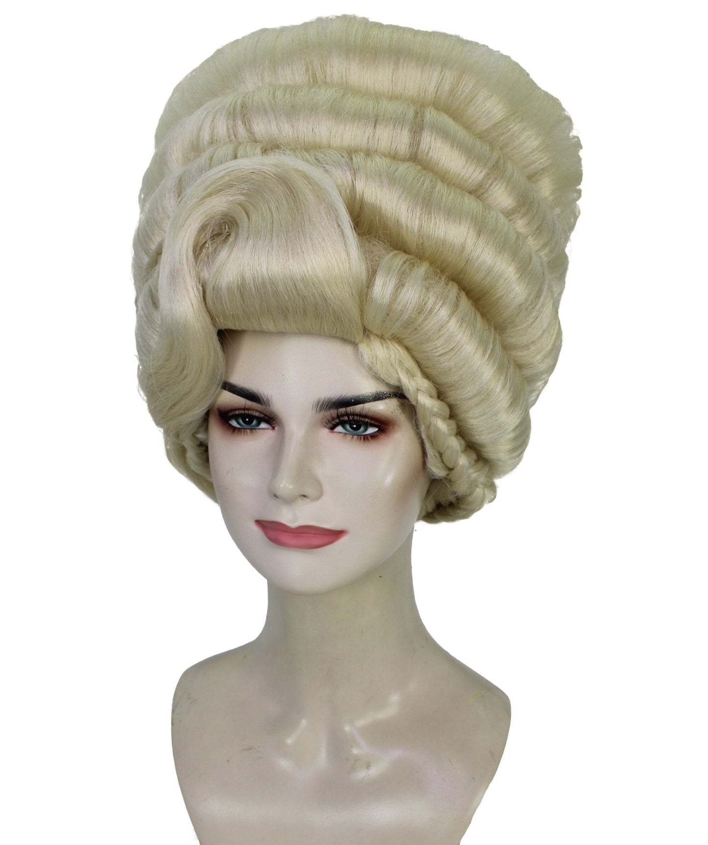 HPO Adult Women's Dramatic Drag Queen High Updo Wig I Flame-retardant Synthetic Fiber