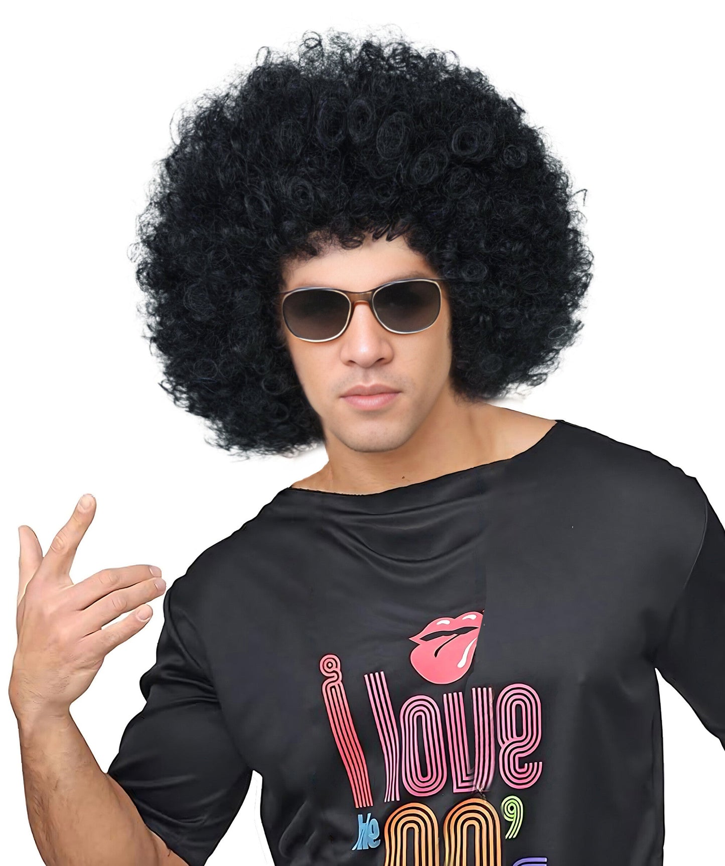Men’s Big Curly Afro Wig | Multiple Color Options