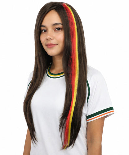 Spanish red and yellow Clip-in Hair Extension