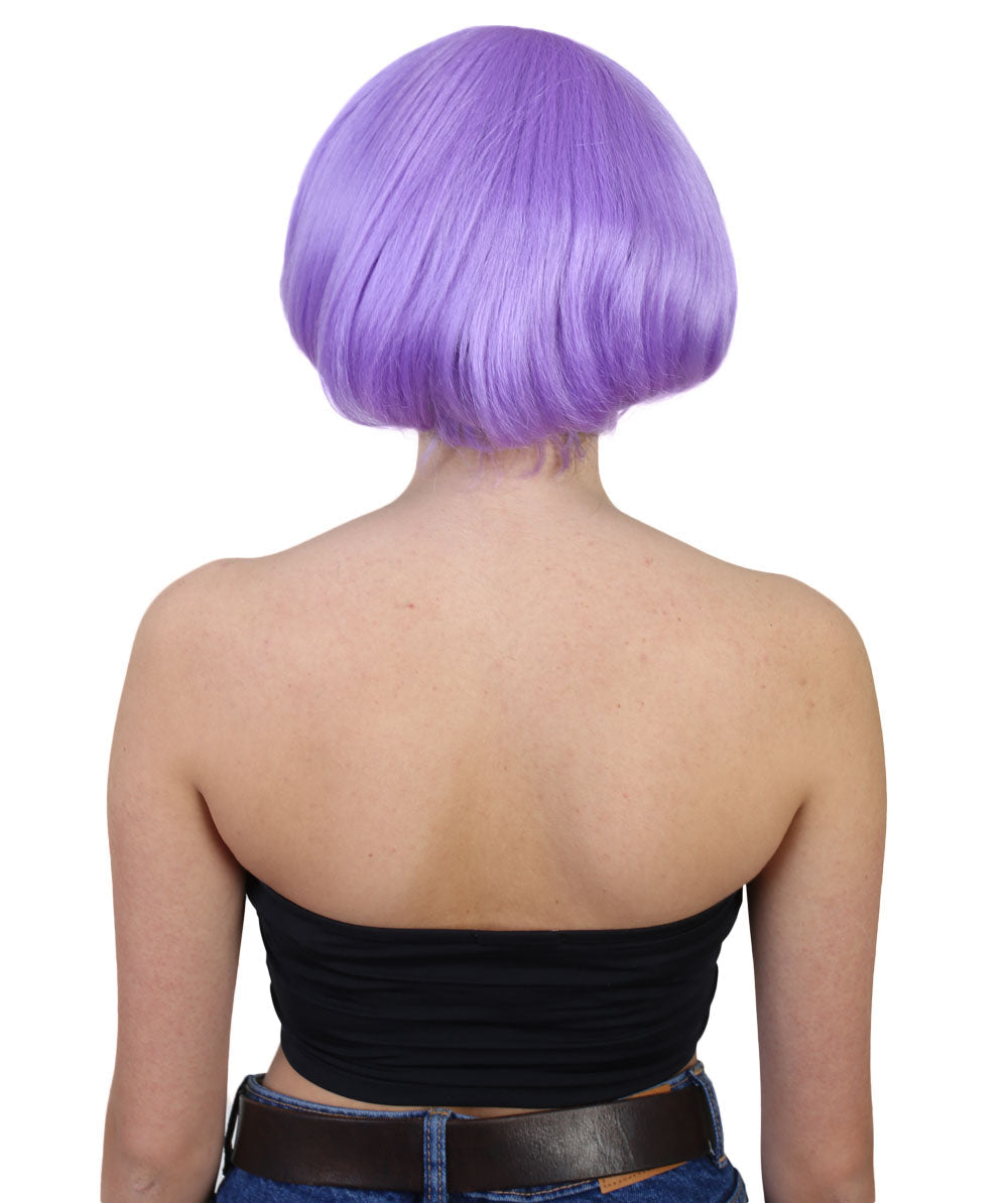 purple bob wig