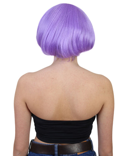purple bob wig