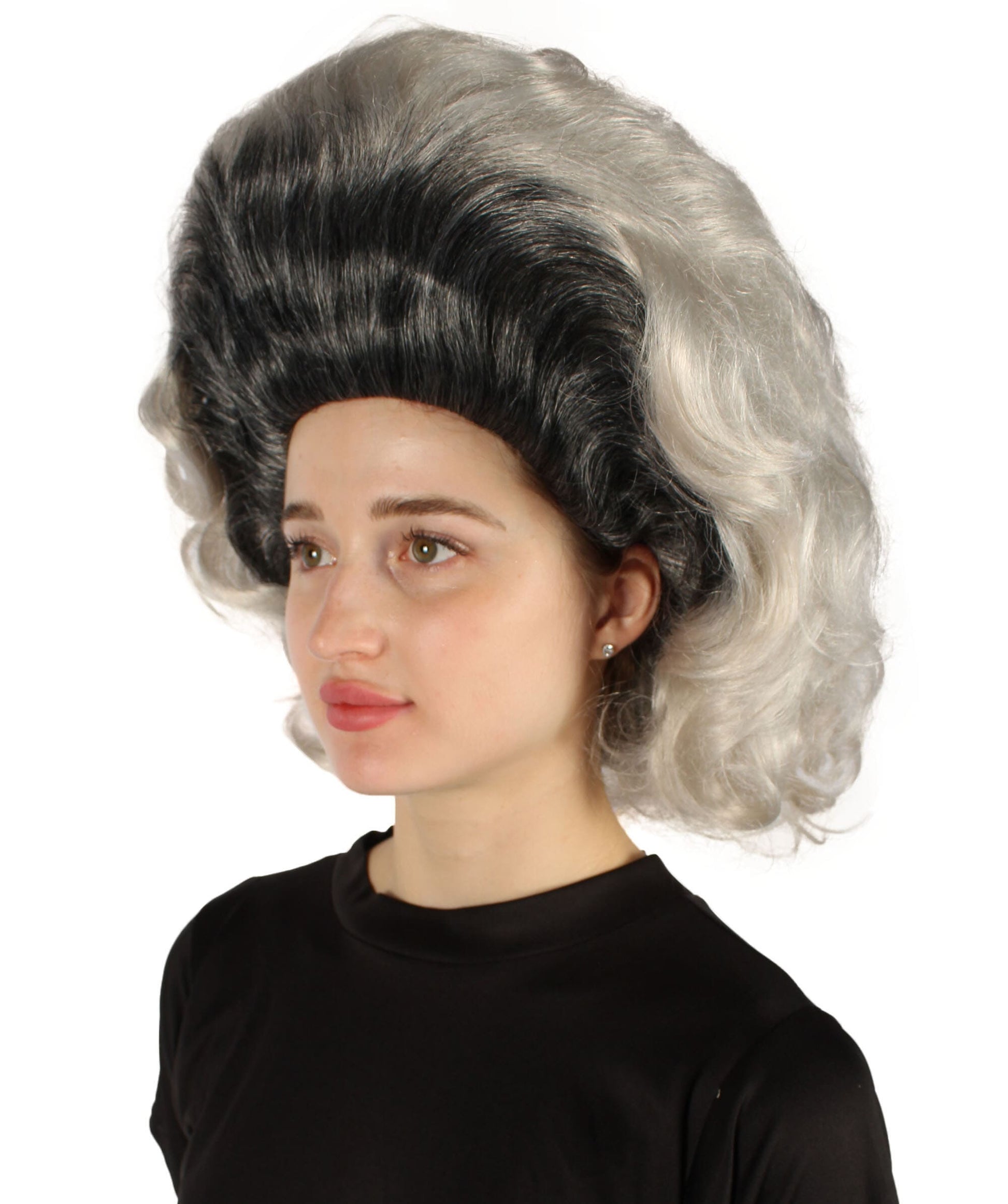 Drag Queen Grey-black Beehive Wig