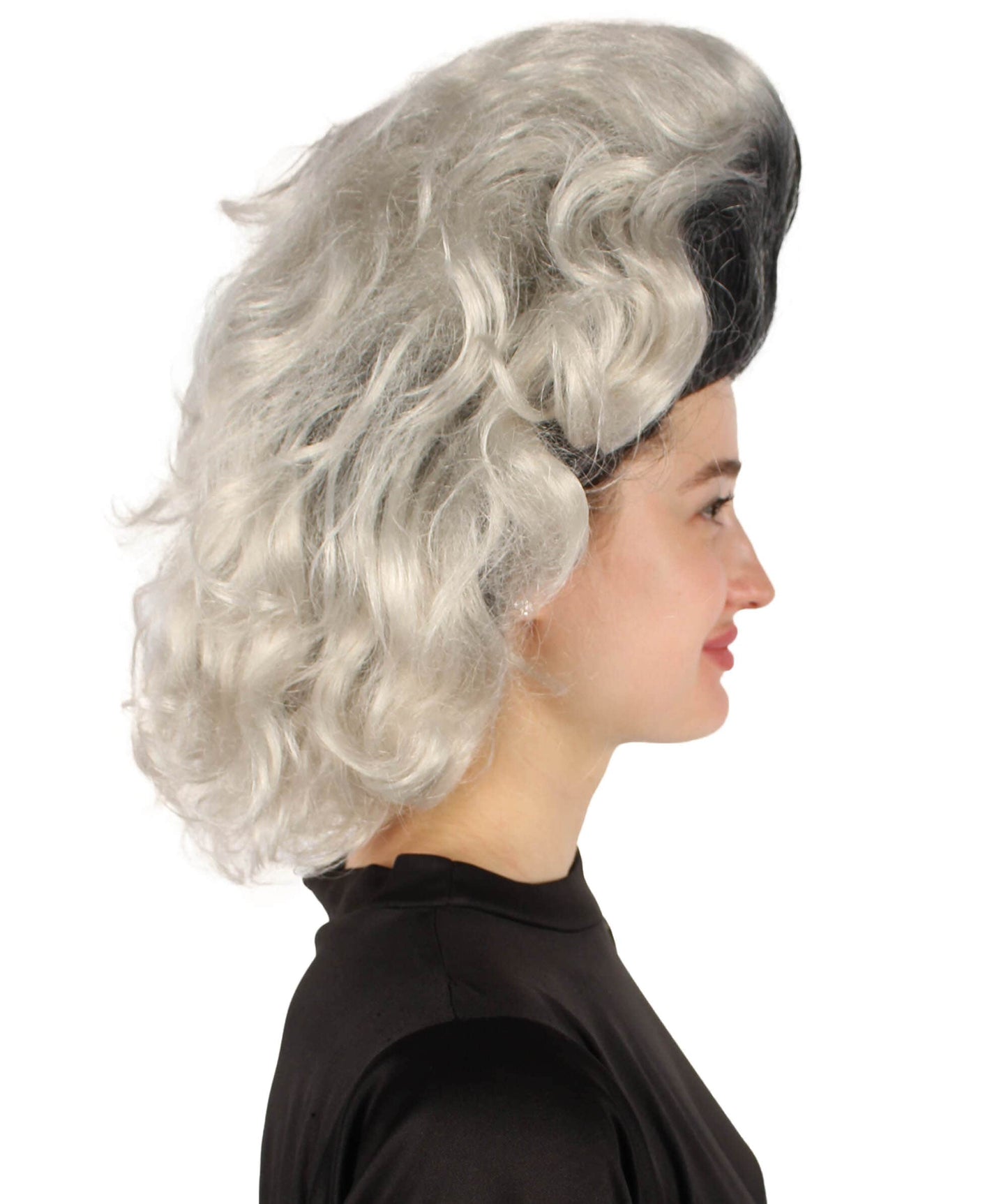 Drag Queen Grey-black Beehive Wig