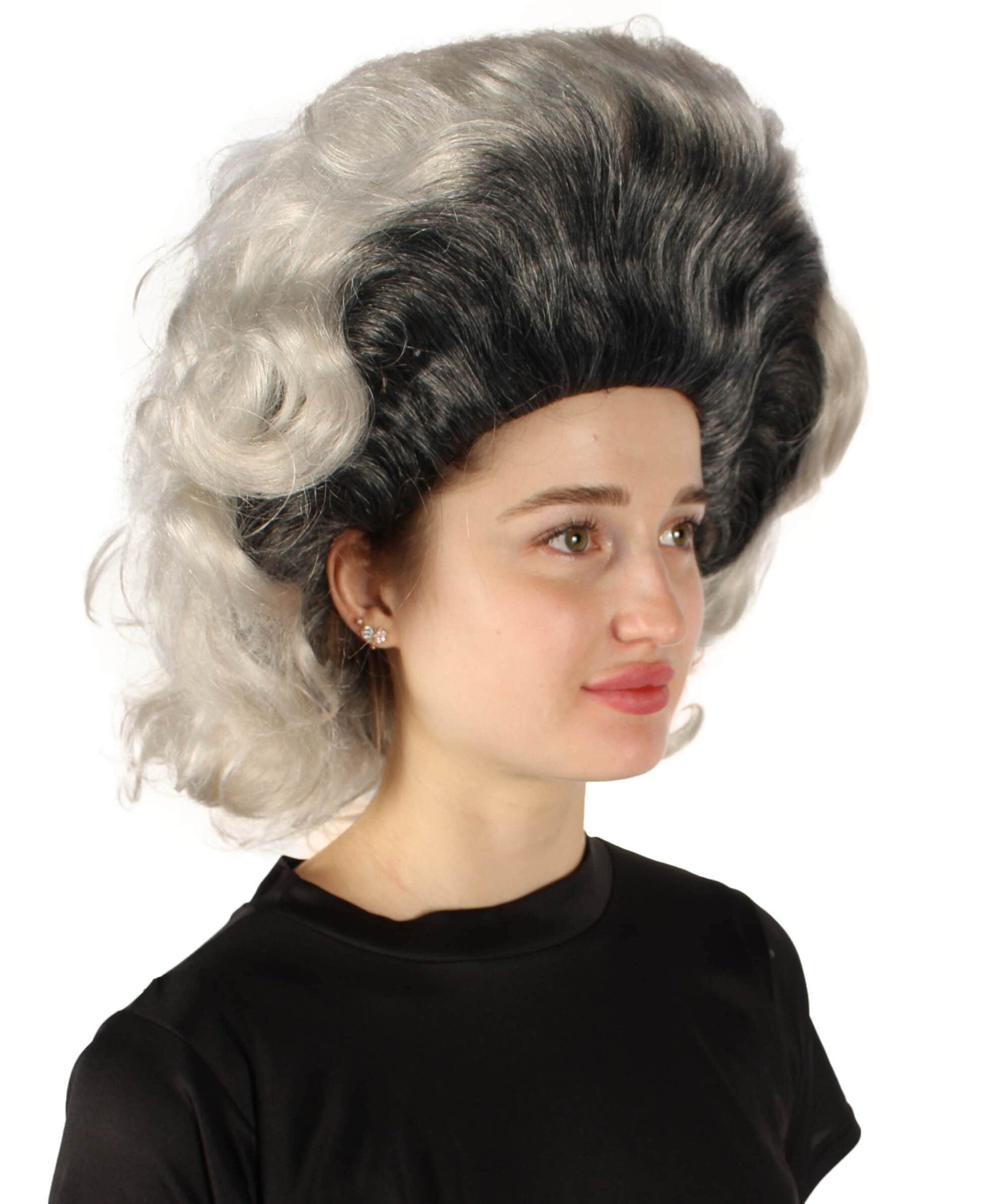 Drag Queen Grey-black Beehive Wig