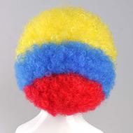 flagwigs, football wigs, fan wigs, afro wigs, mullet wigs, bob wigs, euro wigs,  premier league wigs,Ecuador Afro Wig