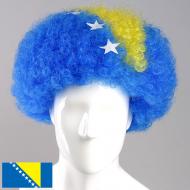 flagwigs, football wigs, fan wigs, afro wigs, mullet wigs, bob wigs, euro wigs,  premier league wigs,Bosnia and Herzegovina