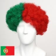 Portugal Afro Wig  flagwigs, football wigs, fan wigs, afro wigs, mullet wigs, bob wigs, euro wigs,  premier league wigs,Portugal Afro Wig