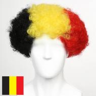 Belgium Afro Wig  flagwigs, football wigs, fan wigs, afro wigs, mullet wigs, bob wigs, euro wigs,  premier league wigs,Belgium Afro Wig