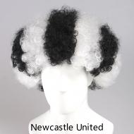 flagwigs, football wigs, fan wigs, afro wigs, mullet wigs, bob wigs, euro wigs,  premier league wigs,Newcastle United Afro Wig