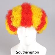 flagwigs, football wigs, fan wigs, afro wigs, mullet wigs, bob wigs, euro wigs,  premier league wigs,Southampton Afro Wig